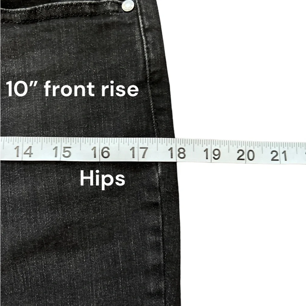 Talbots Simply Flattering 5 Pocket Boyfriend Jeans Black Size 8P - Picture 6 of 8